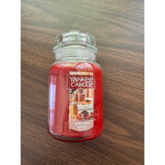 Yankee Candle Kitchen Spice Jar Candle Single Wick Plant Wax Home 22 oz NEW - Picture 1 of 2